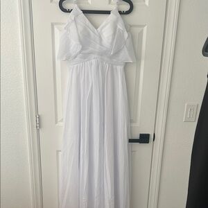 Chic White Bridal Dress Like New!